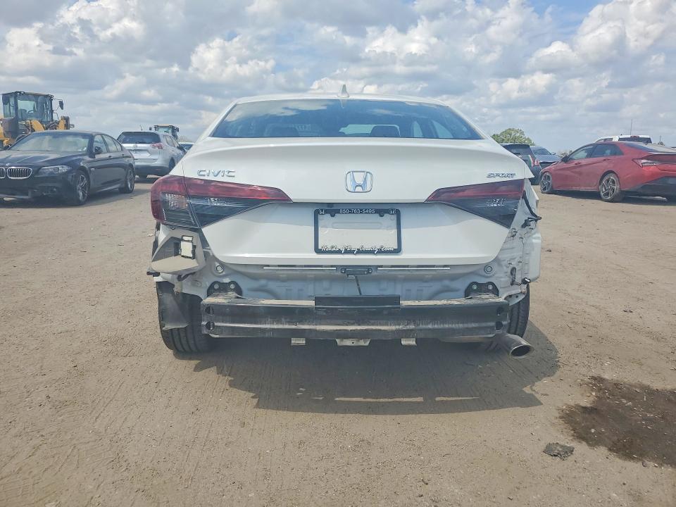 2025 Honda Civic VIN 2HGFE2F59SH514472 COPART salvage auction — REAR END, Al - Cert Of Title-Salvage Title, sold $4,500 on 2026-07-02 (photo 6)