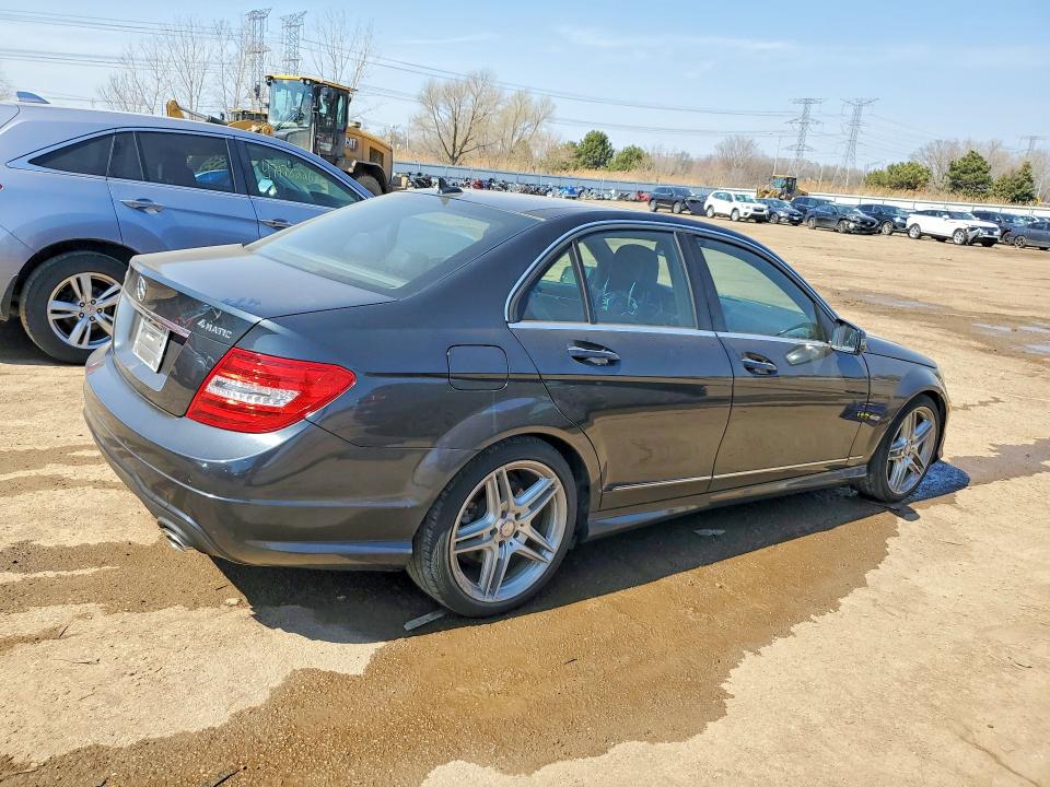 2014 Mercedes-benz C-klasse VIN WDDGF8AB4EA930907 COPART salvage auction — FRONT END, Il - Salvage Certificate, sold $3,350 on 2026-07-21 (photo 3)