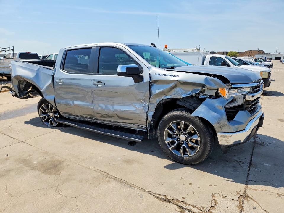 2024 Chevrolet Silverado 1500 VIN 1GCPACEK0RZ243811 COPART salvage auction — REAR END, Tx - Salvage Vehicle Title, sold $6,400 on 2026-07-09 (photo 4)