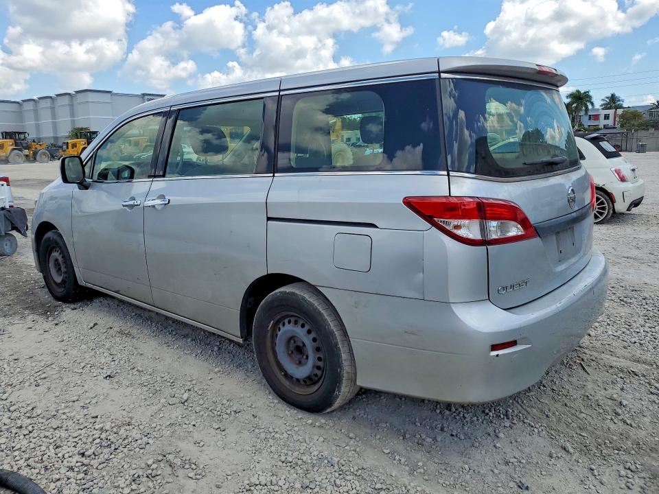 2016 Nissan Quest VIN JN8AE2KP1G9152200 COPART salvage auction — MINOR DENT/SCRATCHES, Fl - Certificate Of Title, sold $625 on 2026-07-10 (photo 2)