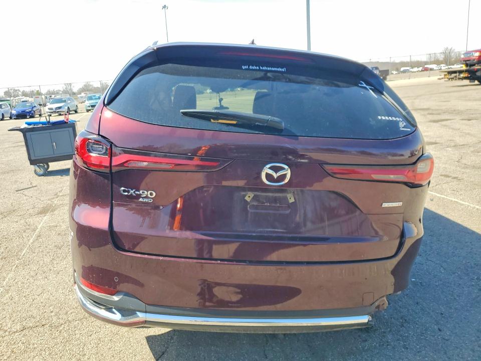 2024 Mazda Cx-90 VIN JM3KKEHCXR1166362 COPART salvage auction — ALL OVER, Oh - Cert Of Title-Salvage, sold $3,200 on 2026-07-08 (photo 6)