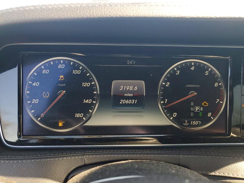 2015 Mercedes-benz S class VIN WDDUG8FB5FA160436 COPART salvage auction — FRONT END, Md - Cert Of Salvage-Abandoned, sold $5,900 on 2026-07-09 (photo 9)