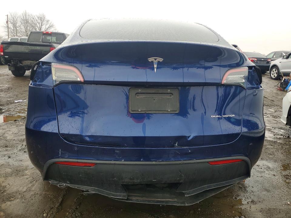 2023 Tesla Model y VIN 7SAYGDEE3PA116170 COPART salvage auction — REAR END, Nj - Cert Of Title-Salvage, sold $225 on 2026-07-27 (photo 6)