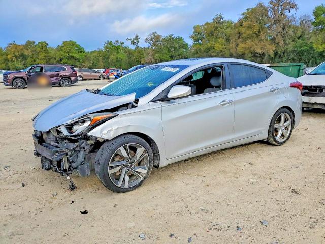 2016 Hyundai Elantra VIN KMHDH4AE9GU598096 COPART salvage auction — FRONT END, Fl - Certificate Of Destruction, sold $875 on 2026-07-06 (photo 1)