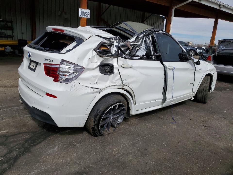 2017 BMW X3 VIN 5UXWX9C30H0W75423 COPART salvage auction — ROOF, Co - Public - Salvage Title, sold $1,750 on 2026-07-23 (photo 3)