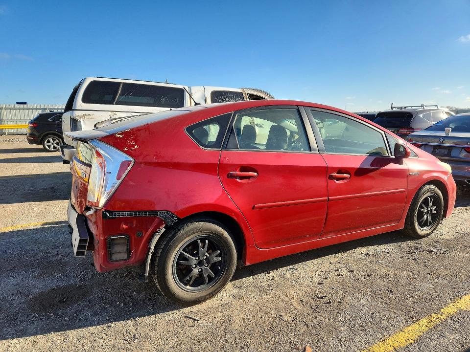 2012 Toyota Prius VIN JTDKN3DU5C5499622 COPART salvage auction — REAR END, Ks - Cert Of Title-Salvage, sold $625 on 2026-07-08 (photo 3)
