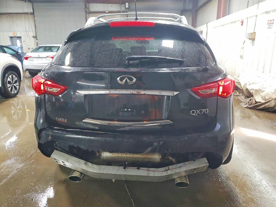 2014 Infiniti Qx70 VIN JN8CS1MW6EM410964 COPART salvage auction — FRONT END, Il - Salvage Certificate, sold $650 on 2026-07-09 (photo 6)