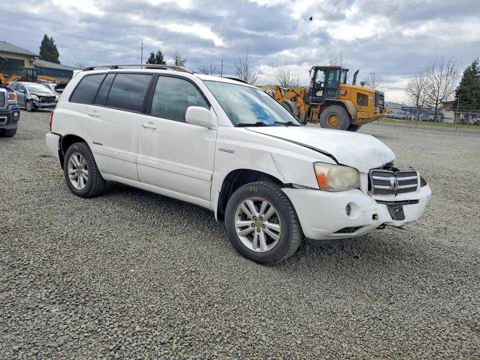 2006 Toyota Highlander hybrid VIN JTEEW21AX60019991 COPART salvage auction — REAR END, Or - Lien Papers Salvage, sold $200 on 2026-07-14 (photo 4)