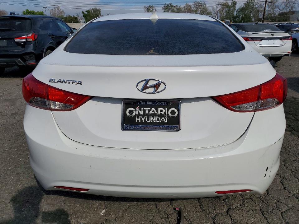 2013 Hyundai Elantra VIN 5NPDH4AE5DH256283 COPART salvage auction — VANDALISM, Salvage Title, sold $850 on 2026-07-30 (photo 6)