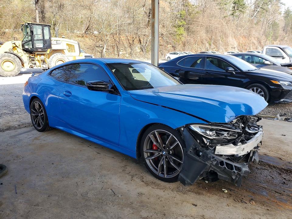 2021 BMW M4 VIN WBA13AR05MCG55313 COPART salvage auction — FRONT END, Id - Salvage Certificate Of Title, sold $14,300 on 2026-07-07 (photo 4)