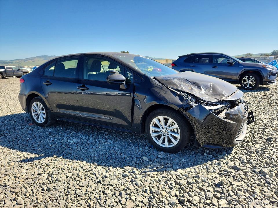 2025 Toyota Corolla VIN JTDBCMFE9S3100156 COPART salvage auction — FRONT END, Salvage Title, sold $8,600 on 2026-07-20 (photo 4)