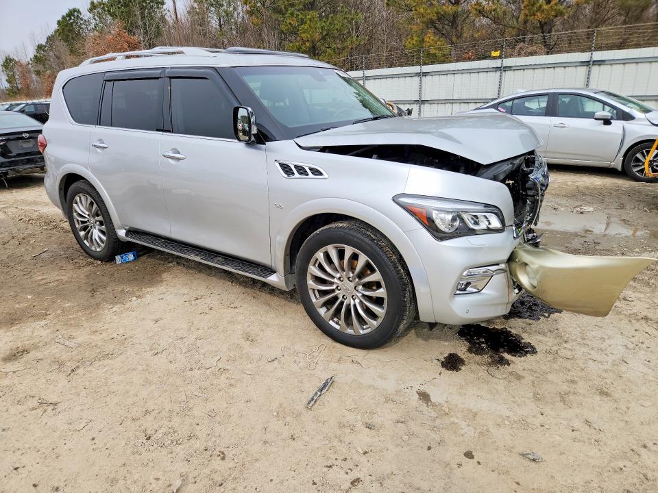 2017 Infiniti Qx80 VIN JN8AZ2NC6H9430250 COPART salvage auction — MECHANICAL, Va - Cert Of Title - Salvage, sold $250 on 2026-07-28 (photo 4)