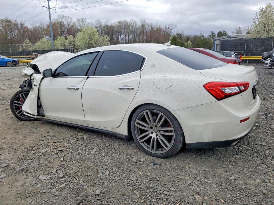 2017 Maserati Ghibli VIN ZAM57XSL7H1248779 COPART salvage auction — FRONT END, Md - Cert Of Salvage > 75% Damage, sold $225 on 2026-07-24 (photo 2)