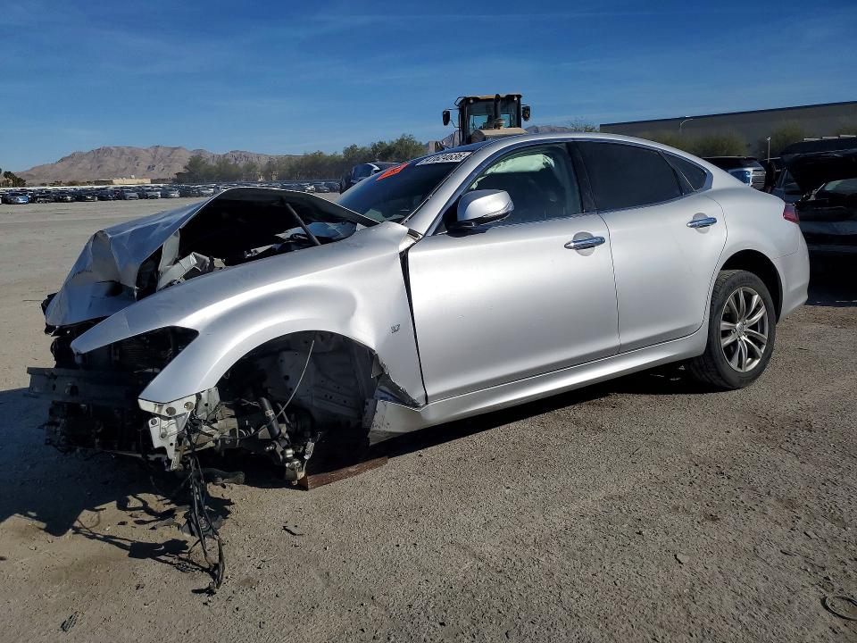 2018 Infiniti Q70 VIN JN1BY1AP8JM180909 COPART salvage auction — FRONT END, Salvage Title, sold $325 on 2026-07-28 (photo 1)