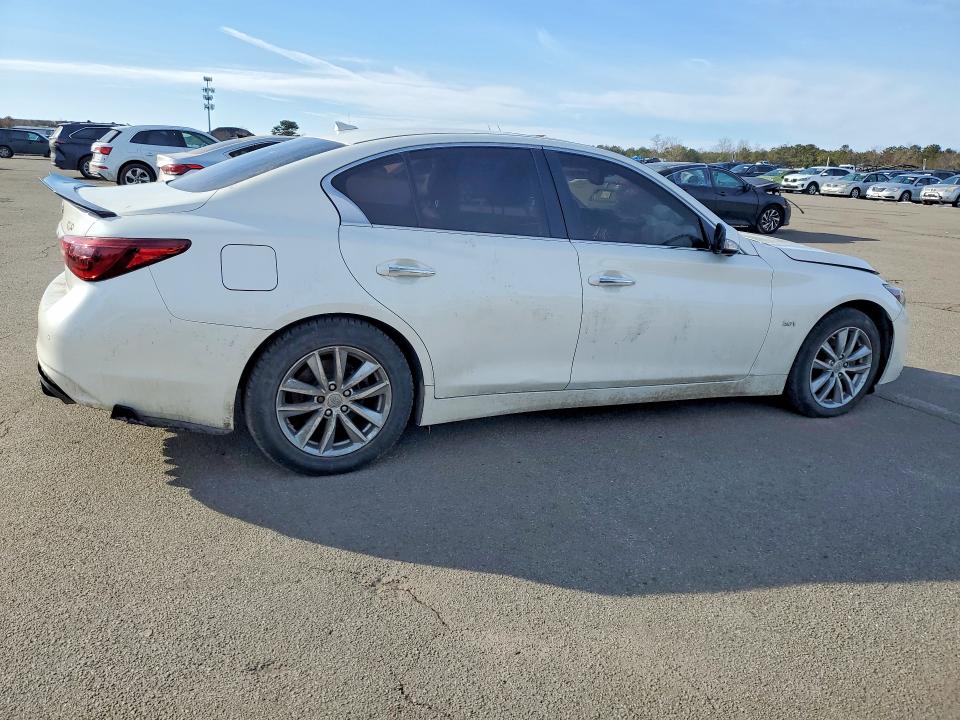 2018 Infiniti Q50 VIN JN1EV7AR4JM440524 COPART salvage auction — FRONT END, Ny - Mv907A-Parts Only, sold $1,000 on 2026-07-27 (photo 3)