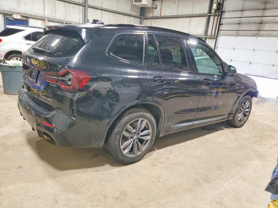 2023 BMW X3 VIN 5UX53DP05P9P70371 COPART salvage auction — FRONT END, On - Permit No Brand - Unfit, sold $26,250 on 2026-07-07 (photo 3)