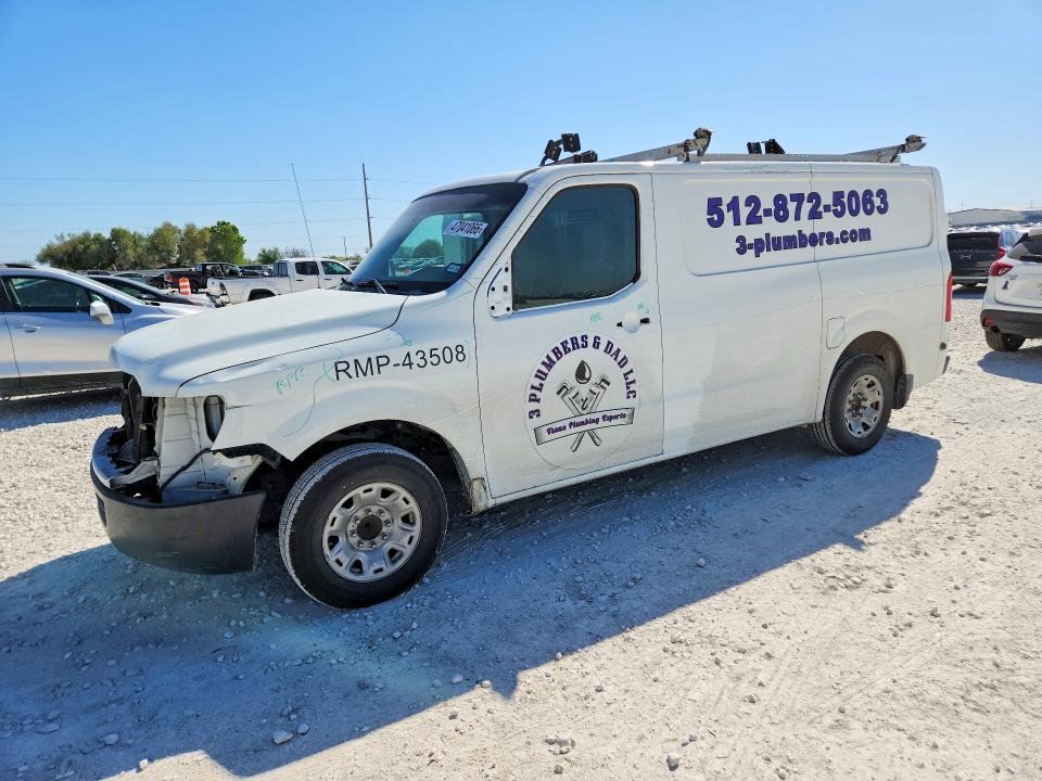 2021 Nissan Nv 1500 VIN 1N6BF0KM1MN809424 COPART salvage auction — FRONT END, Tx - Salvage Vehicle Title, sold $5,200 on 2026-07-02 (photo 1)