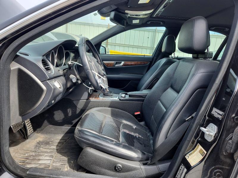 2012 Mercedes-benz C-klasse VIN WDDGF8BB9CR227221 COPART salvage auction — FRONT END, Tx - Salvage Vehicle Title, sold $250 on 2026-07-28 (photo 7)