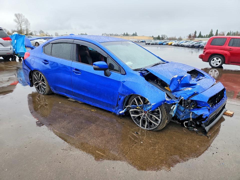 2021 Subaru Wrx VIN JF1VA2E64M9818771 COPART salvage auction — FRONT END, Or - Salvage Title Certificate, sold $8,800 on 2026-07-20 (photo 4)