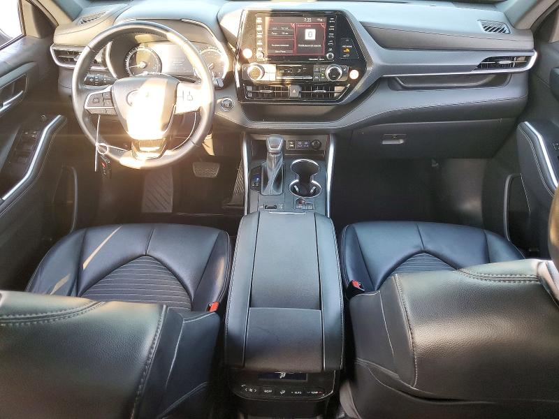 2022 Toyota Highlander VIN 5TDLZRAH7NS133337 COPART salvage auction — BURN, CA - SALVAGE CERTIFICATE, sold $8,000 on 2026-07-27 (photo 8)