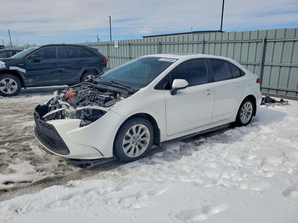2022 Toyota Corolla VIN 5YFBPMBE7NP280405 COPART salvage auction — FRONT END, On - Permit Salvage, sold $3,700 on 2026-07-28 (photo 1)