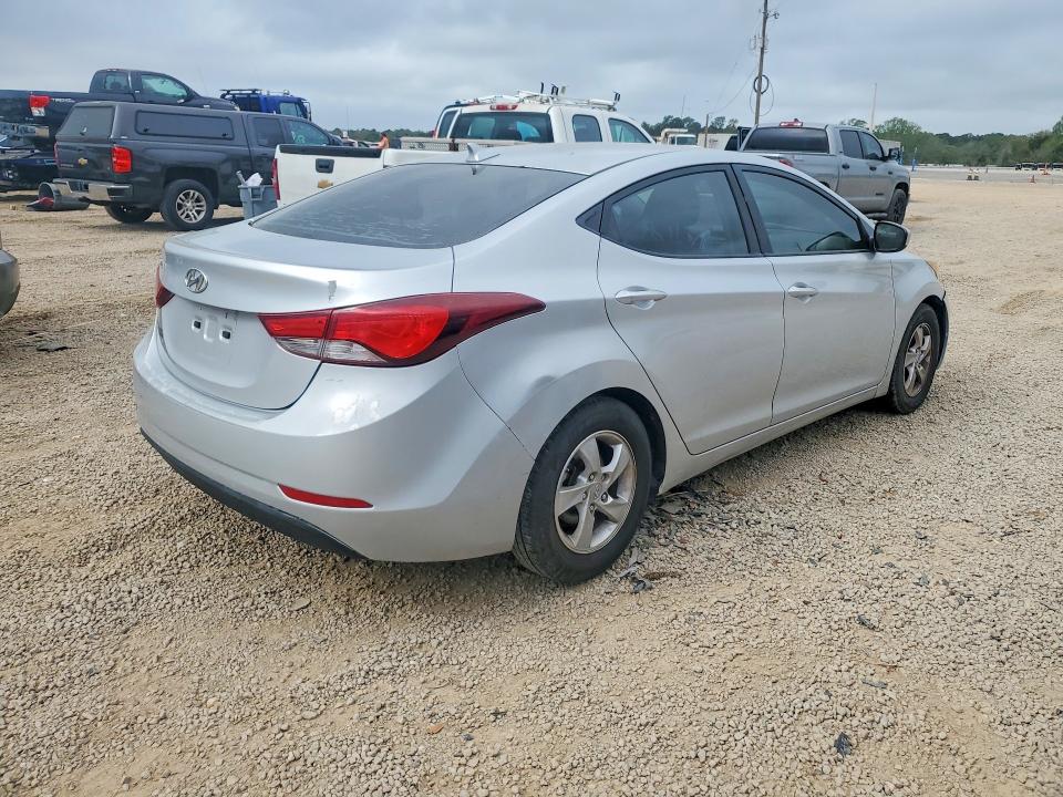 2014 Hyundai Elantra VIN KMHDH4AE9EU067977 COPART salvage auction — MECHANICAL, Fl - Cert Of Title Slvg Rebuildable, sold $250 on 2026-07-21 (photo 3)