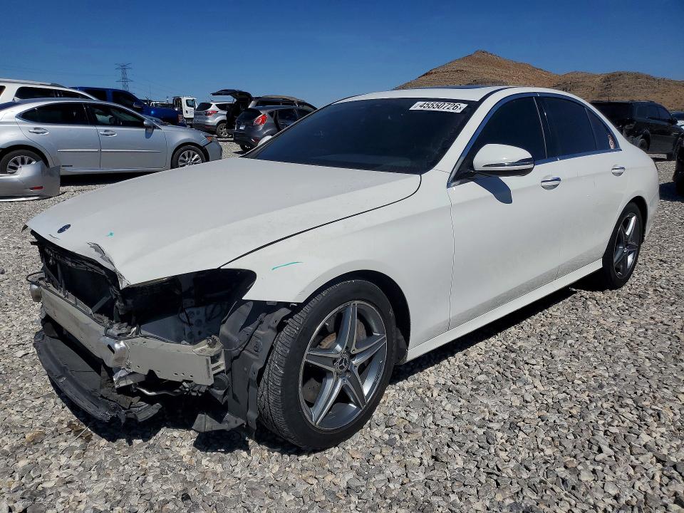 2018 Mercedes-benz E-klasse VIN WDDZF4JB7JA442935 COPART salvage auction — FRONT END, Nv - Salvage Title, sold $750 on 2026-07-15 (photo 1)