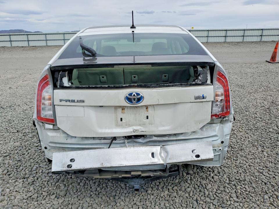 2012 Toyota Prius VIN JTDKN3DU9C5532590 COPART salvage auction — REAR END, NV - SALVAGE TITLE, sold $3,100 on 2026-07-30 (photo 6)