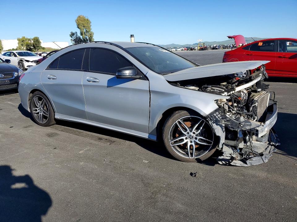 2019 Mercedes-benz Cla-klasse VIN WDDSJ4EB8KN712971 COPART salvage auction — FRONT END, Salvage Title, sold $975 on 2026-08-03 (photo 4)