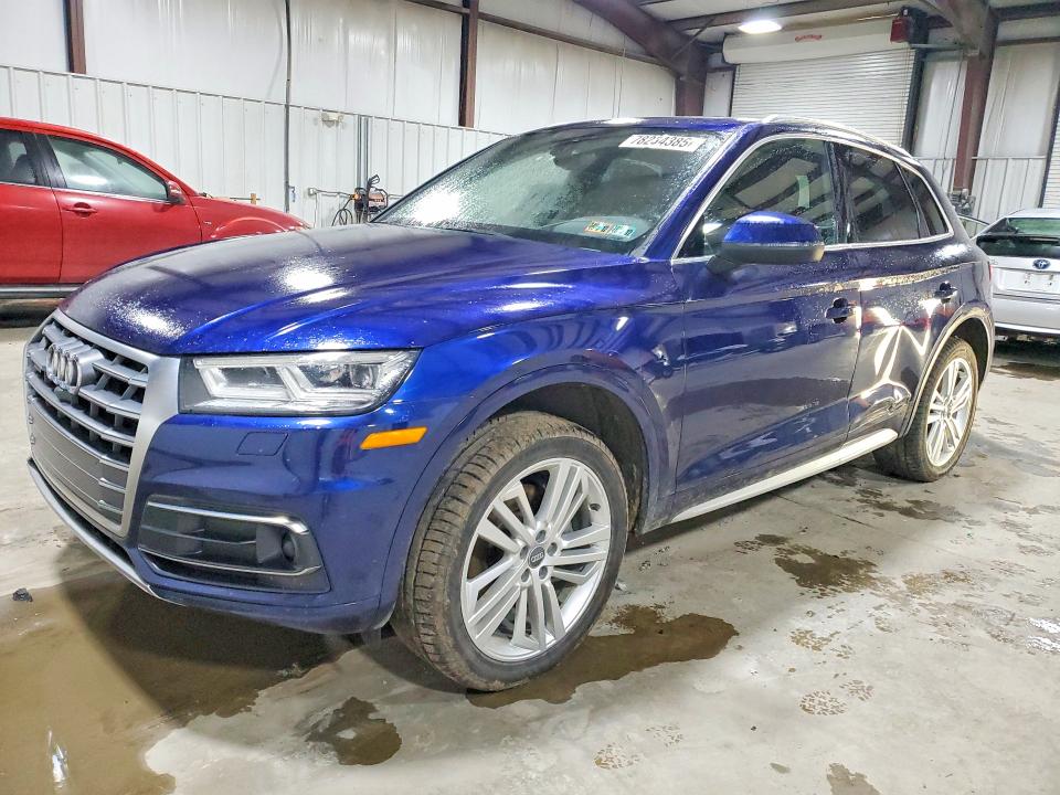 2018 Audi Q5 VIN WA1CNAFY0J2075184 COPART salvage auction — REAR END, Pa - Certificate Of Salvage, sold $475 on 2026-07-29 (photo 1)