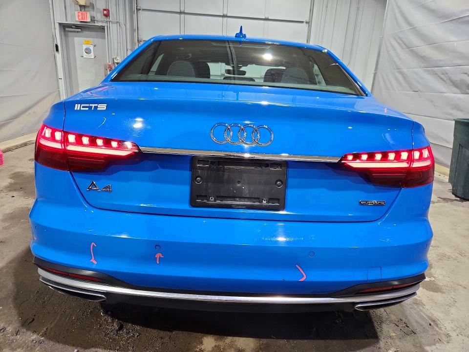 2020 Audi A4 VIN WAUENAF4XLN009395 COPART salvage auction — FRONT END, Wv - Salvage Certificate, sold $8,100 on 2026-07-07 (photo 6)