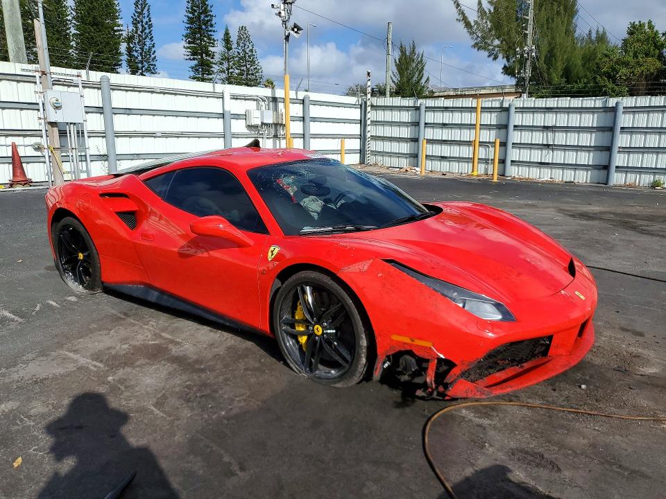 2016 Ferrari 488 gtb VIN ZFF79ALA5G0217425 COPART salvage auction — ALL OVER, Fl - Cert Of Title Slvg Rebuildable, sold $93,500 on 2026-07-29 (photo 4)