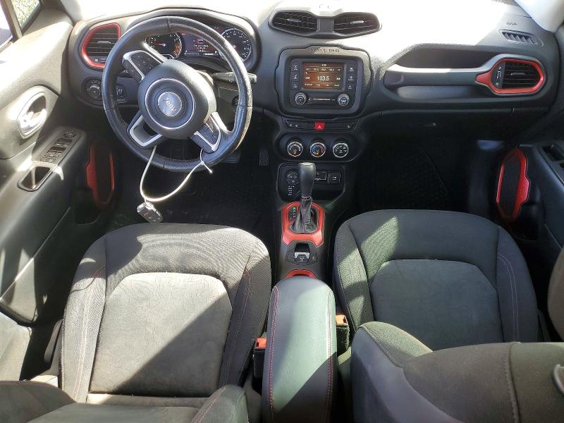 2017 Jeep Renegade VIN ZACCJBCB7HPF93252 COPART salvage auction — FRONT END, Tx - Salvage Vehicle Title, sold $100 on 2026-07-07 (photo 8)