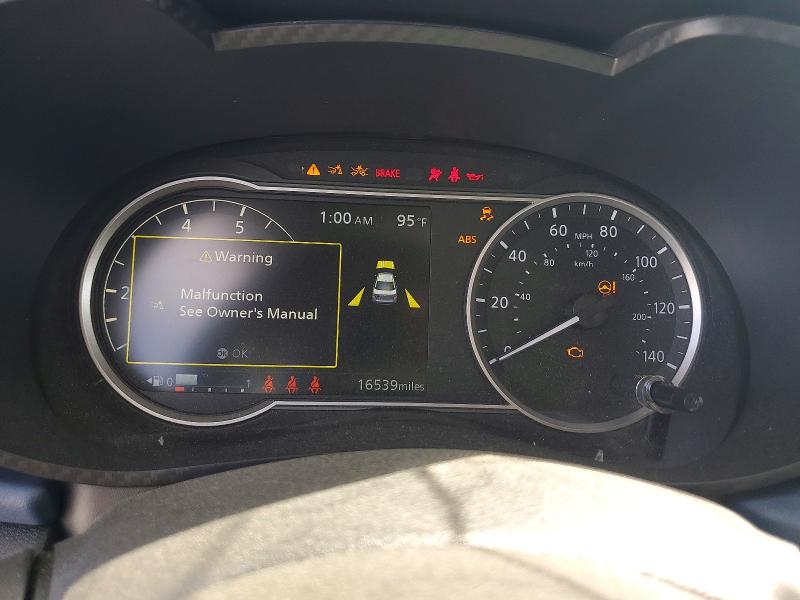 2025 Nissan Versa VIN 3N1CN8EV4SL853043 COPART salvage auction — FRONT END, Fl - Cert Of Title Slvg Rebuildable, sold $3,350 on 2026-07-20 (photo 9)