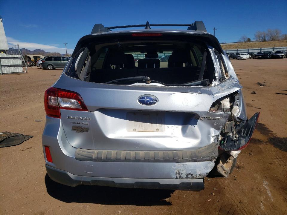 2016 Subaru Outback VIN 4S4BSBNC9G3222686 COPART salvage auction — REAR END, CO - SALVAGE TITLE, sold $2,050 on 2026-08-03 (photo 6)