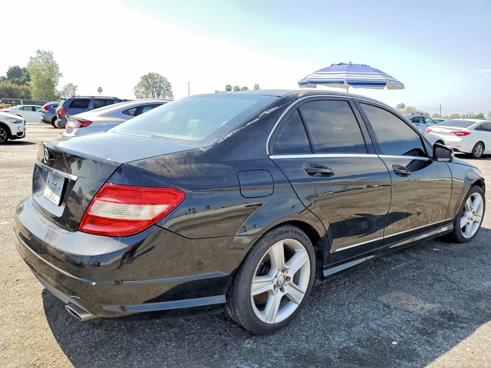 2011 Mercedes-benz C-klasse VIN WDDGF5EB1BA424133 COPART salvage auction — FRONT END, Ca - Dis/Dlr/Exp Only Clean Title, sold $400 on 2026-07-17 (photo 3)