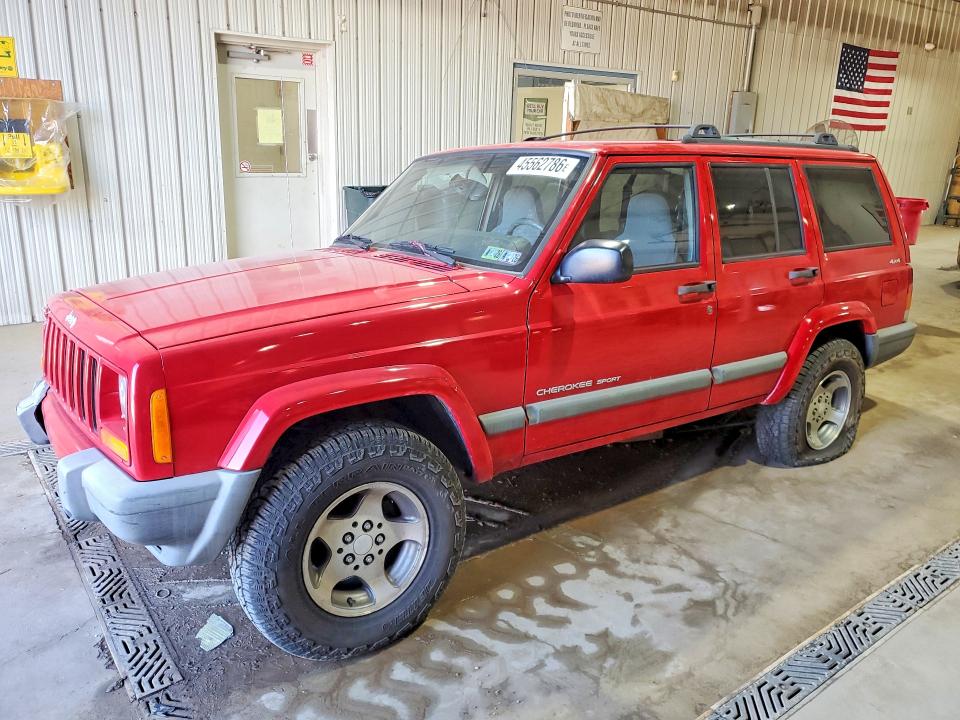 2000 Jeep Cherokee VIN 1J4FF48S8YL110238 COPART salvage auction — SIDE, Pa - Certificate Of Salvage, sold $2,050 on 2026-07-09 (photo 1)