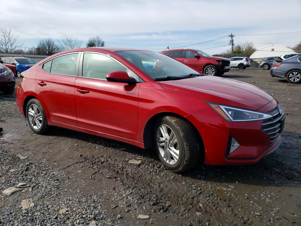 2020 Hyundai Elantra VIN KMHD84LF6LU057376 COPART salvage auction — REAR END, Nj - Cert Of Title-Salvage, sold $2,500 on 2026-07-17 (photo 4)