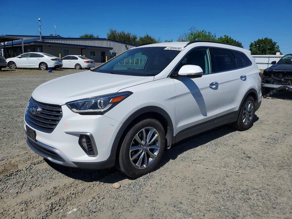 2018 Hyundai Santa fe VIN KM8SN4HF8JU265636 COPART salvage auction — REAR END, Salvage Title, sold $1,950 on 2026-07-21 (photo 1)