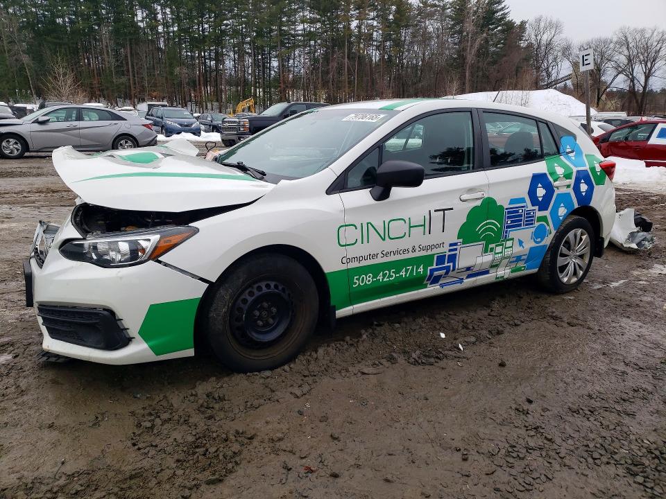 2020 Subaru Impreza VIN 4S3GTAB60L3717448 COPART salvage auction — FRONT END, Ma - Cert Of Title-Salvage, sold $950 on 2026-07-27 (photo 1)