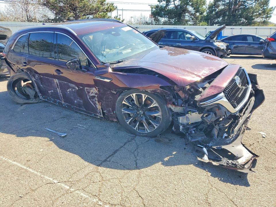 2024 Mazda Cx-90 VIN JM3KKEHCXR1166362 COPART salvage auction — ALL OVER, Oh - Cert Of Title-Salvage, sold $3,200 on 2026-07-08 (photo 4)