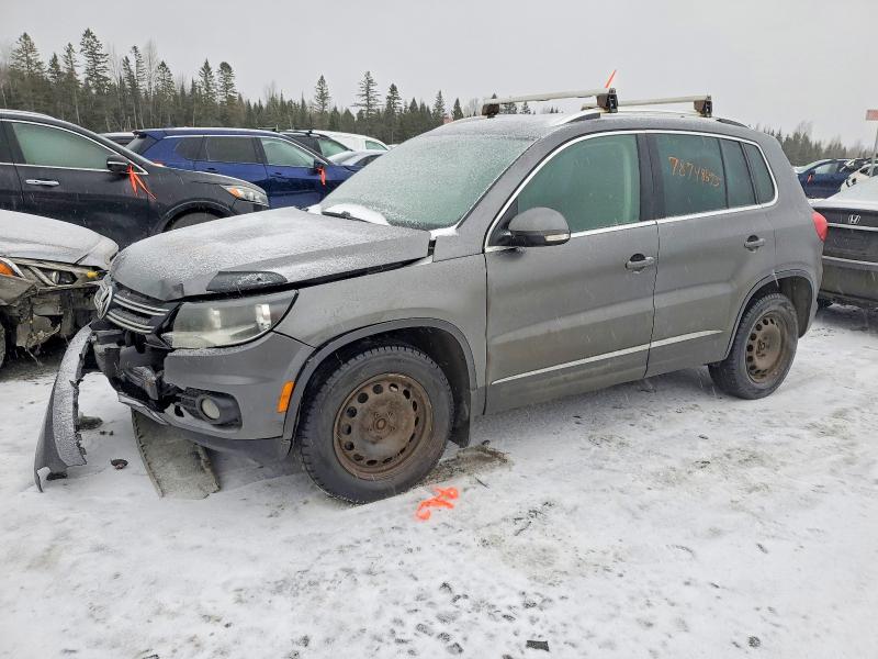 2015 Volkswagen Tiguan VIN WVGJV7AX2FW521927 COPART salvage auction — FRONT END, Qc - Gravement Accidente, sold $150 on 2026-07-21 (photo 1)