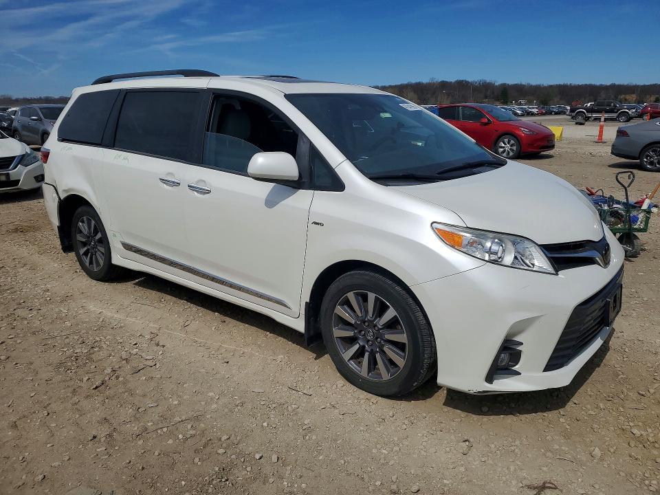 2018 Toyota Sienna VIN 5TDDZ3DCXJS193625 COPART salvage auction — REAR END, Ks - Cert Of Title-Salvage, sold $5,100 on 2026-07-21 (photo 4)