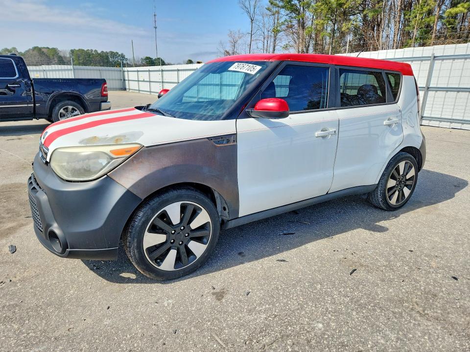 2017 Kia Soul VIN KNDJP3A5XH7446218 COPART salvage auction — VANDALISM, Nc - Salvage Certificate Of Title, sold $625 on 2026-07-14 (photo 1)