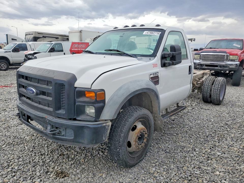 2008 Ford F-550 super duty VIN 1FDAF56R68EB78057 COPART salvage auction — VANDALISM, Nv - Salvage Title, sold $375 on 2026-07-08 (photo 1)