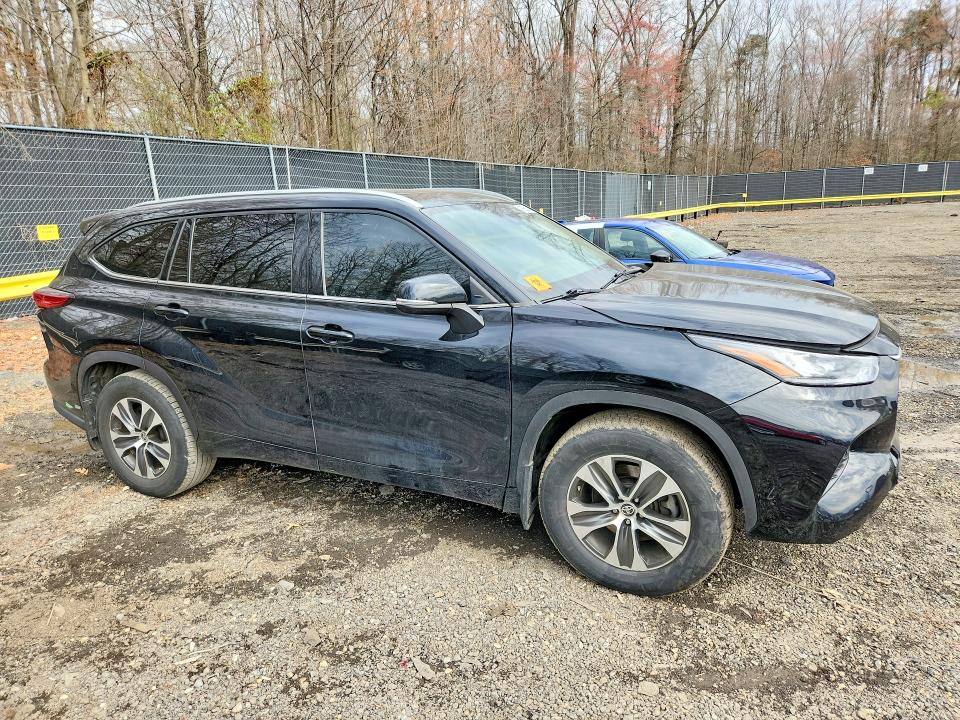 2020 Toyota Highlander VIN 5TDGZRBH3LS018750 COPART salvage auction — FRONT END, Md - Cert Of Salvage > 75% Damage, sold $15,100 on 2026-07-10 (photo 4)