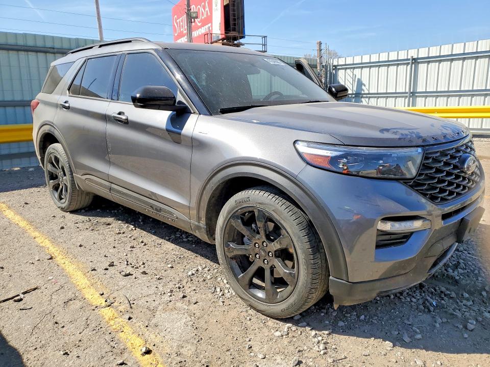 2023 Ford Explorer VIN 1FMSK8KH8PGB65635 COPART salvage auction — SIDE, Ks - Cert Of Title-Salvage, sold $13,800 on 2026-07-01 (photo 4)