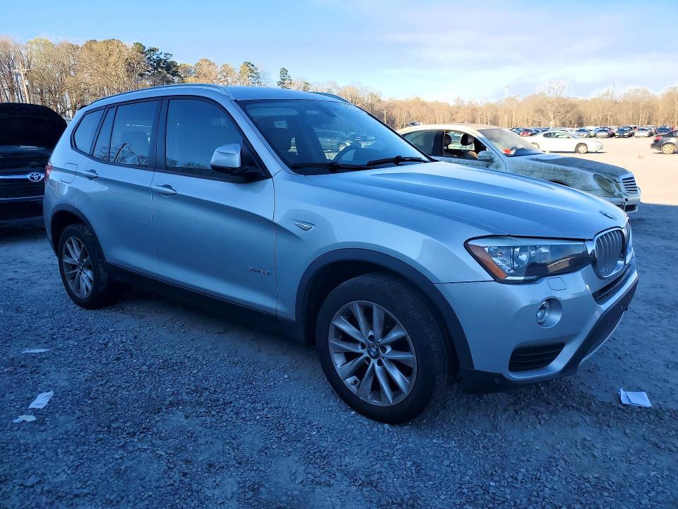 2017 BMW X3 VIN 5UXWZ7C59H0U46593 COPART salvage auction — MECHANICAL, Nc - Dealer Only Clean Title, sold $3,150 on 2026-07-08 (photo 4)