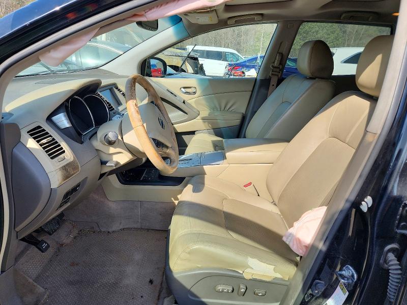 2009 Nissan Murano VIN JN8AZ18W69W120313 COPART salvage auction — FRONT END, Md - Cert Of Salvage > 75% Damage, sold $300 on 2026-07-07 (photo 7)