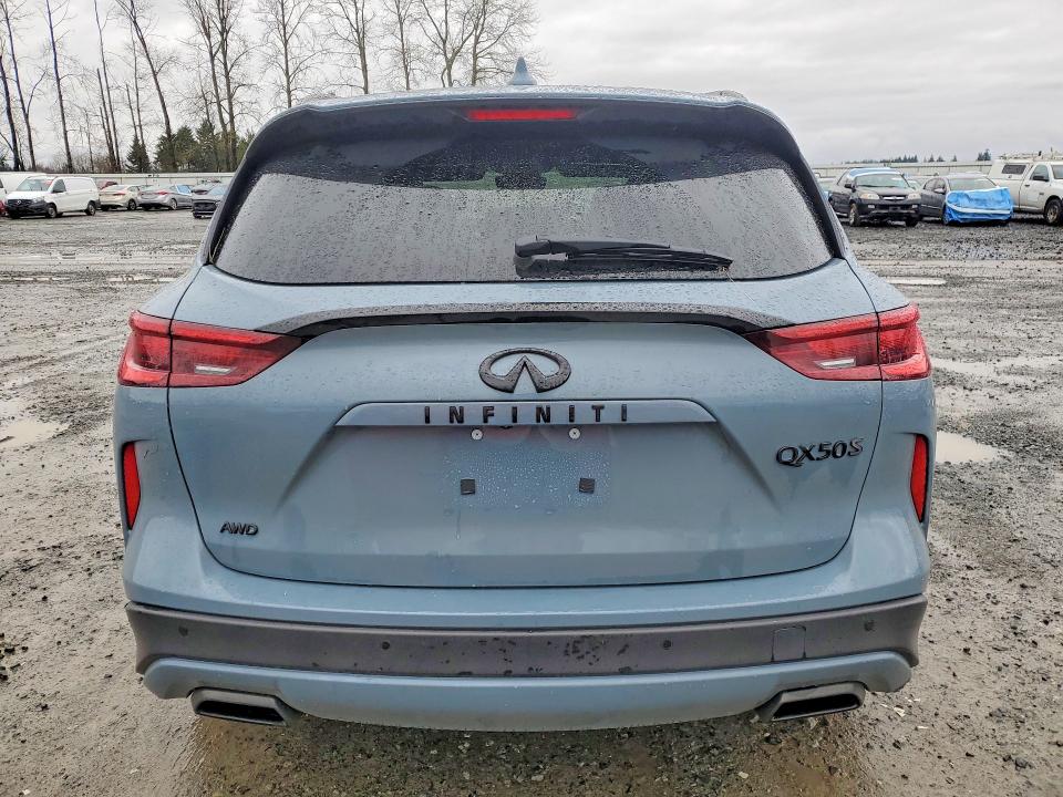 2025 Infiniti Qx50 VIN 3PCAJ5FB5SF116774 COPART salvage auction — FRONT END, WA - BILL OF SALE, sold $12,700 on 2026-08-03 (photo 6)